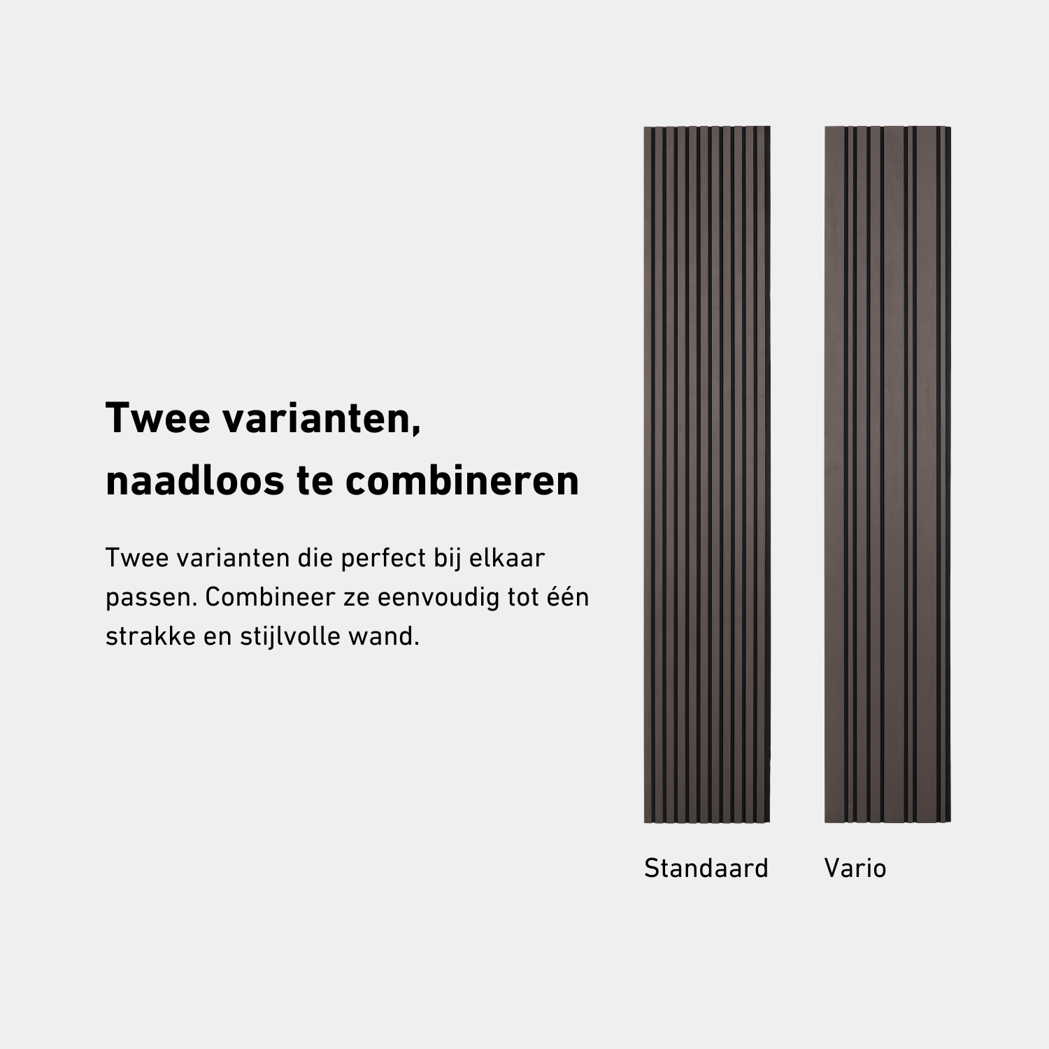 Akoestisch wandpaneel 280cm - Standaard - Suede - Espresso