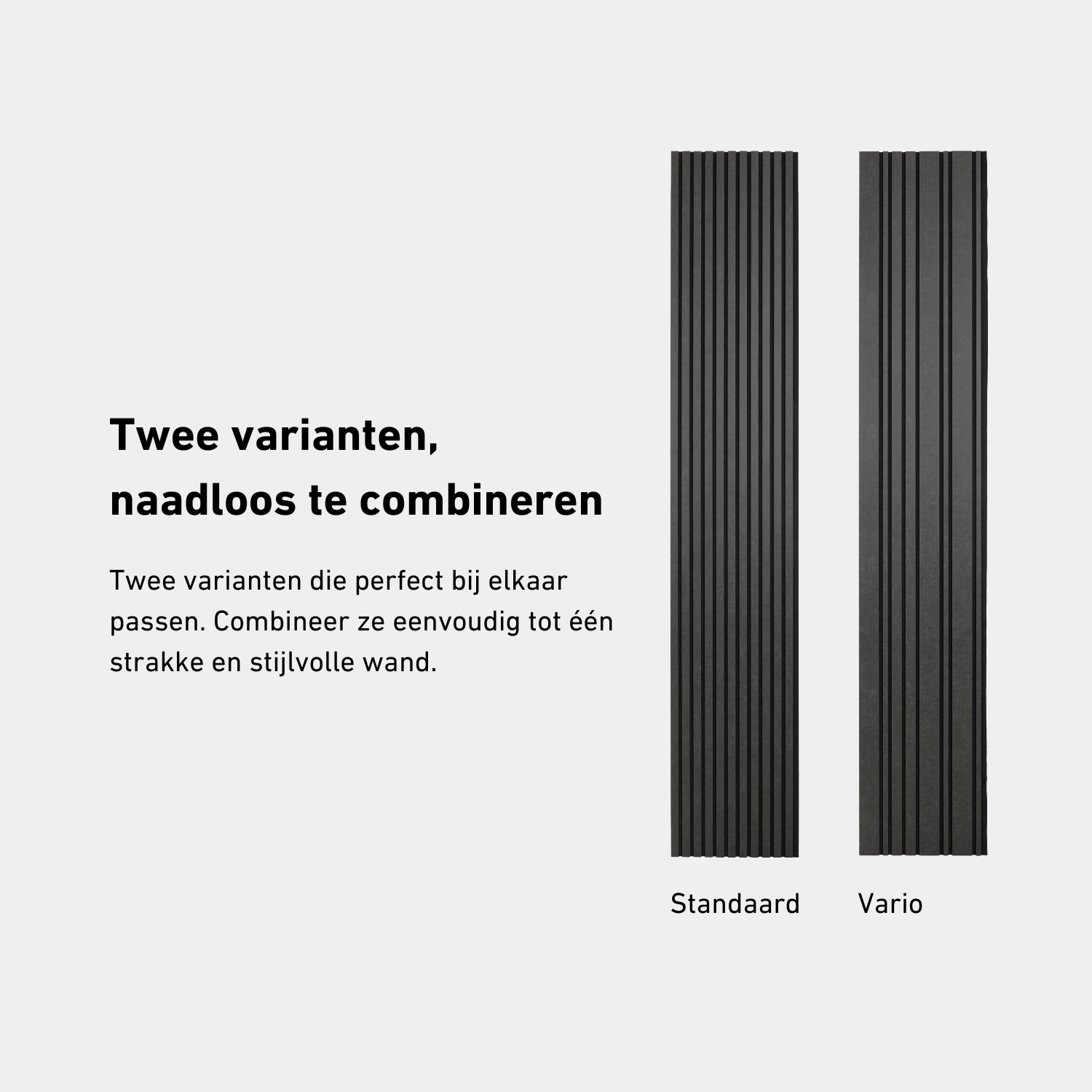 Akustikpaneele 280 cm - Vario - Leder - Dunkelgrau