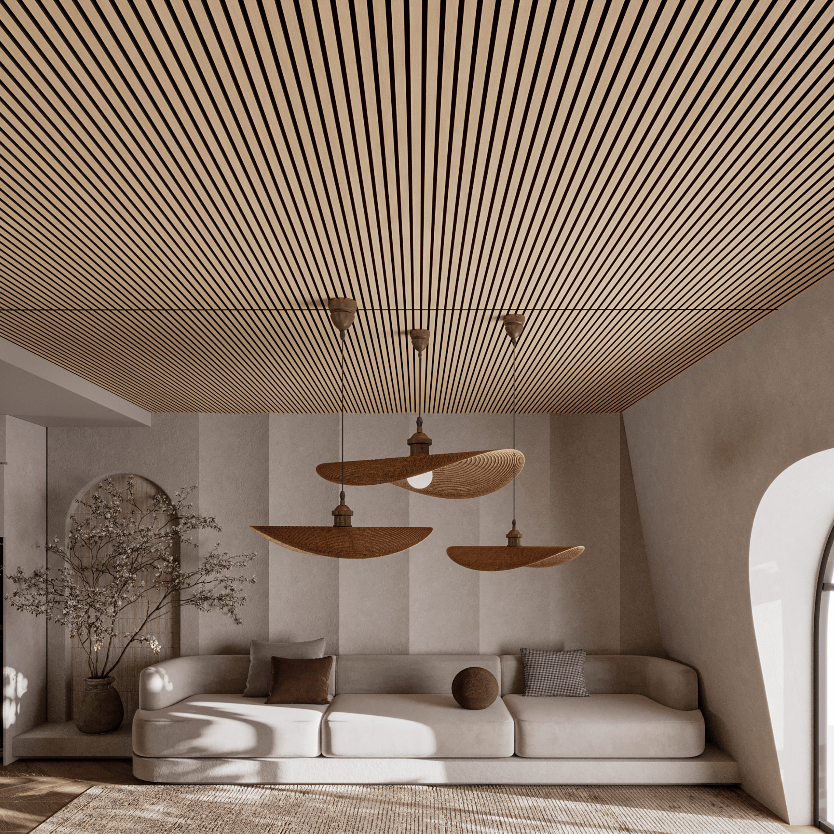 Panneaux acoustiques 280cm - Standard - Naturel Eiche