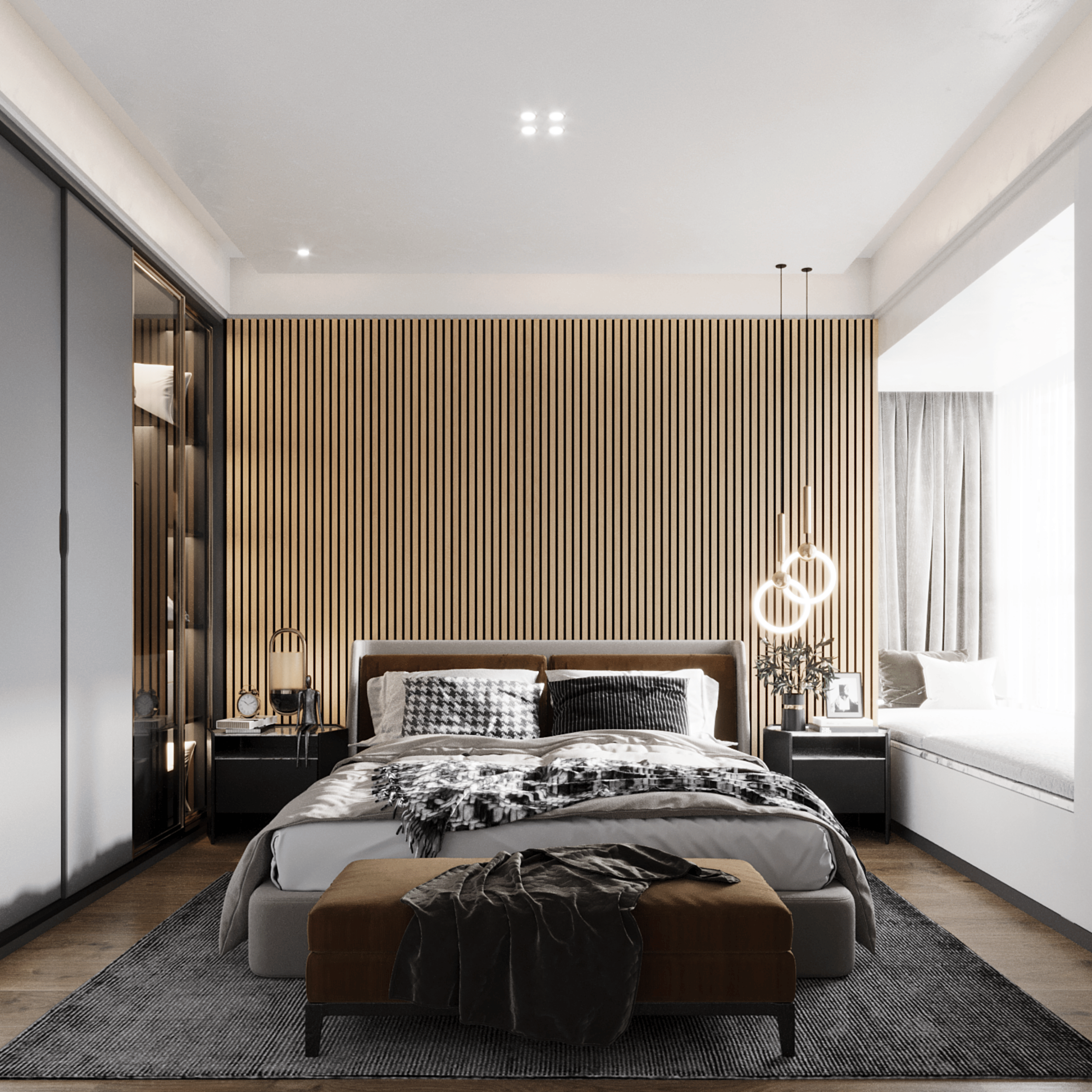 Panneaux acoustiques 280cm - Standard - Naturel Eiche