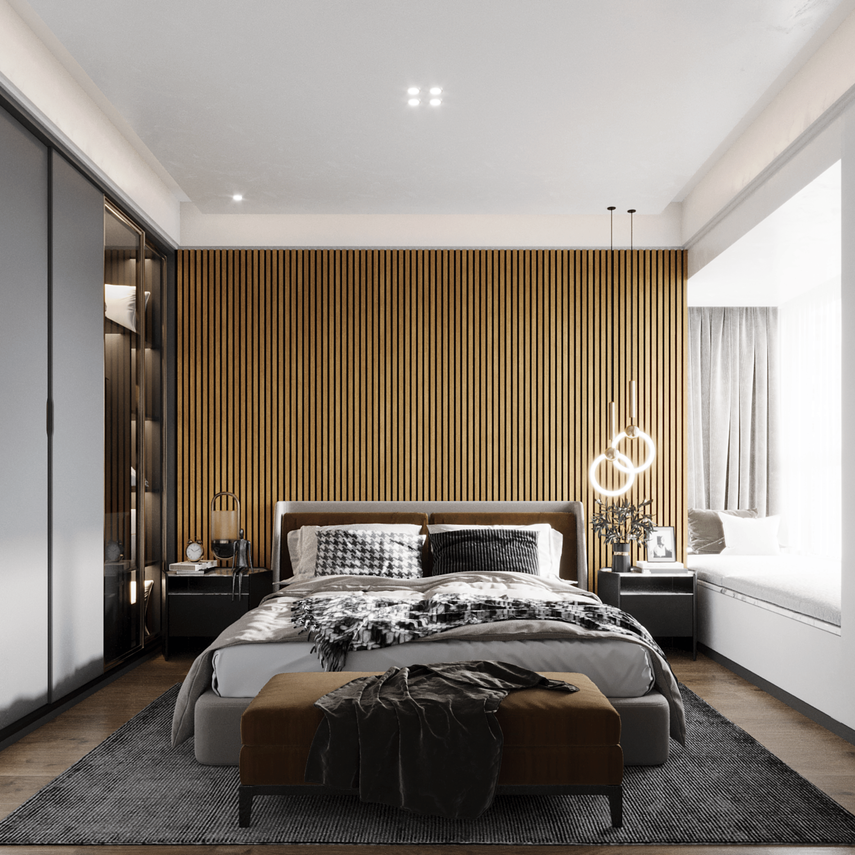 Akustikpaneele 280 cm – Standard – Rustikale Eiche