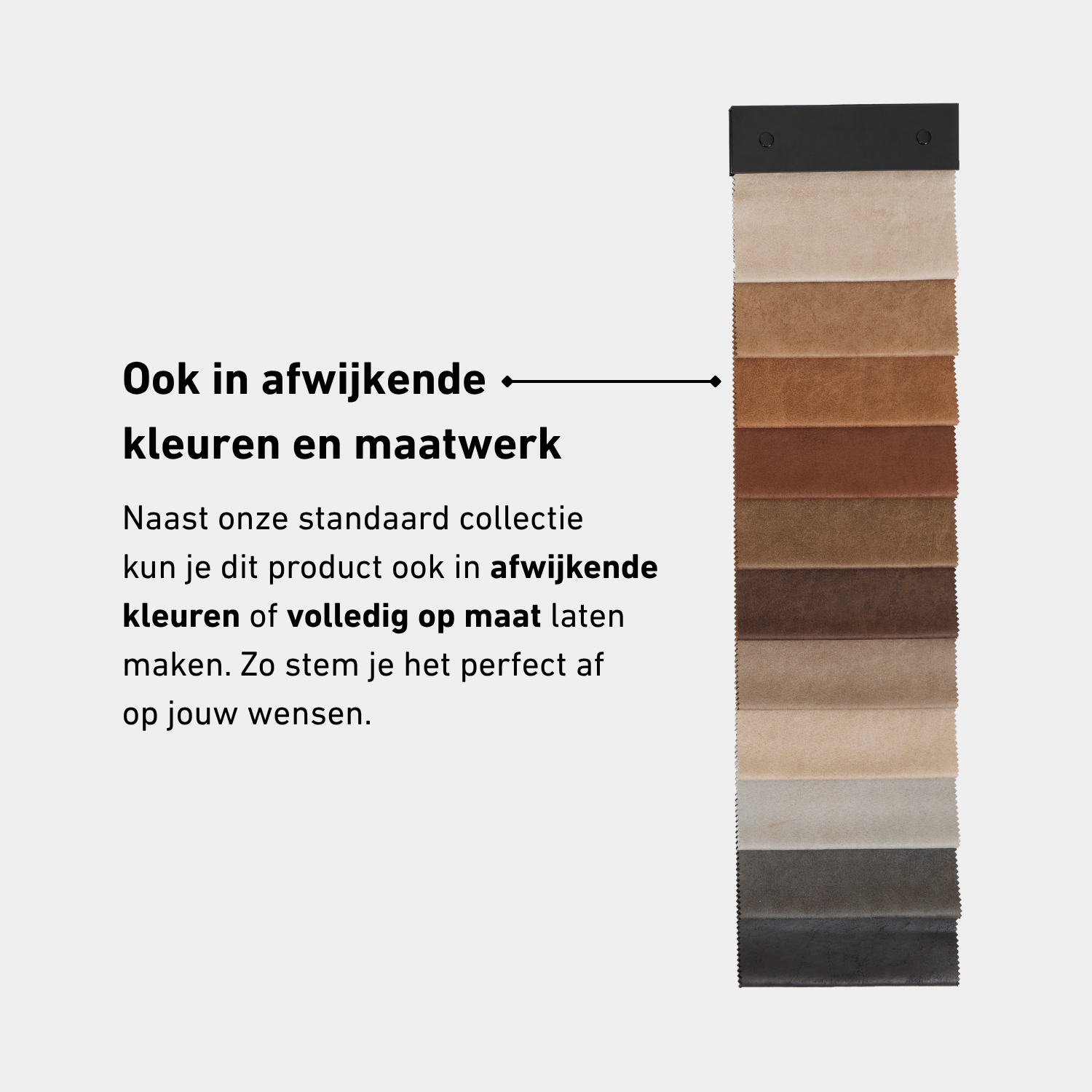 Akoestisch wandpaneel 280cm - Standaard - Leer - Tofee