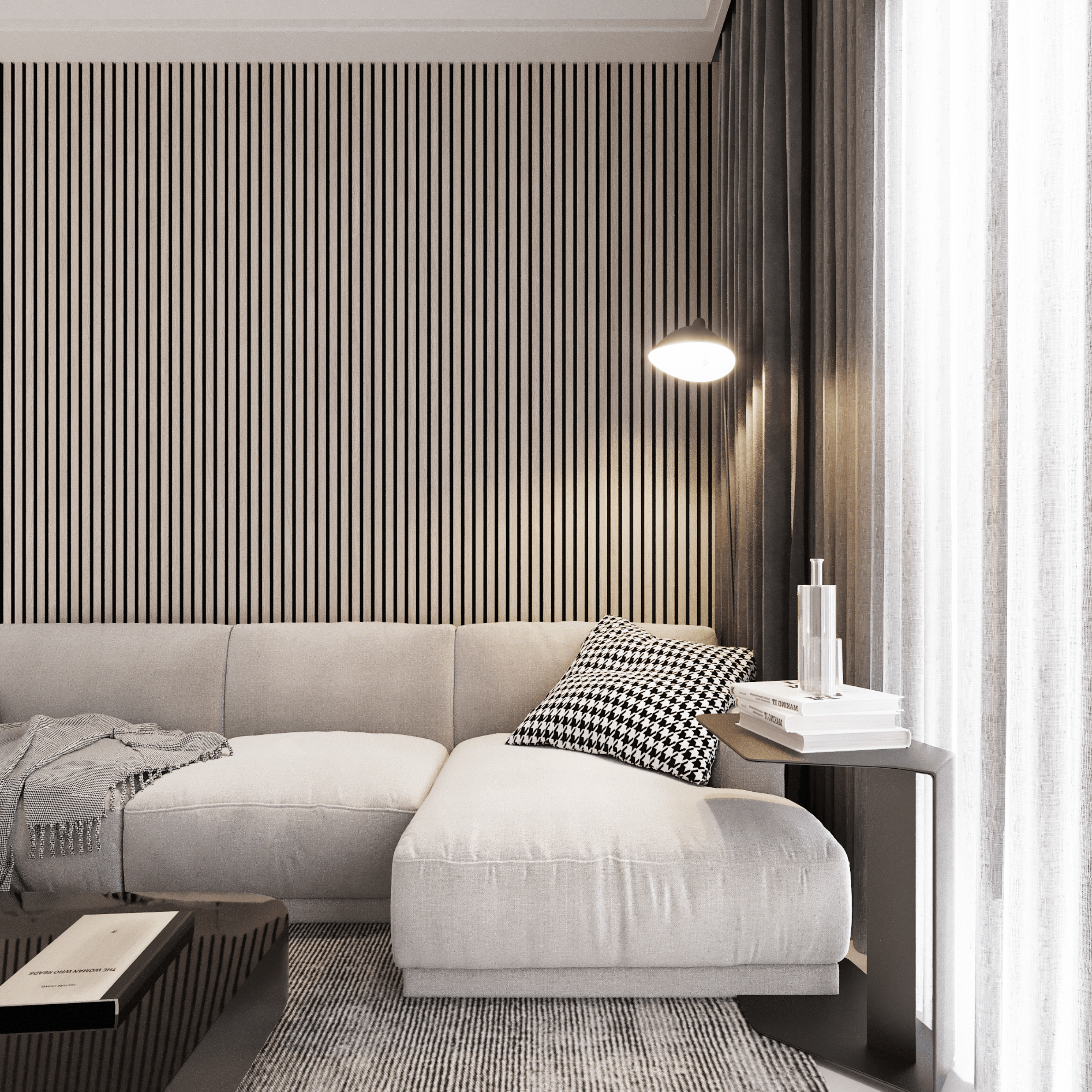 Akustikpaneele 280 cm – Standard – Grau Eiche