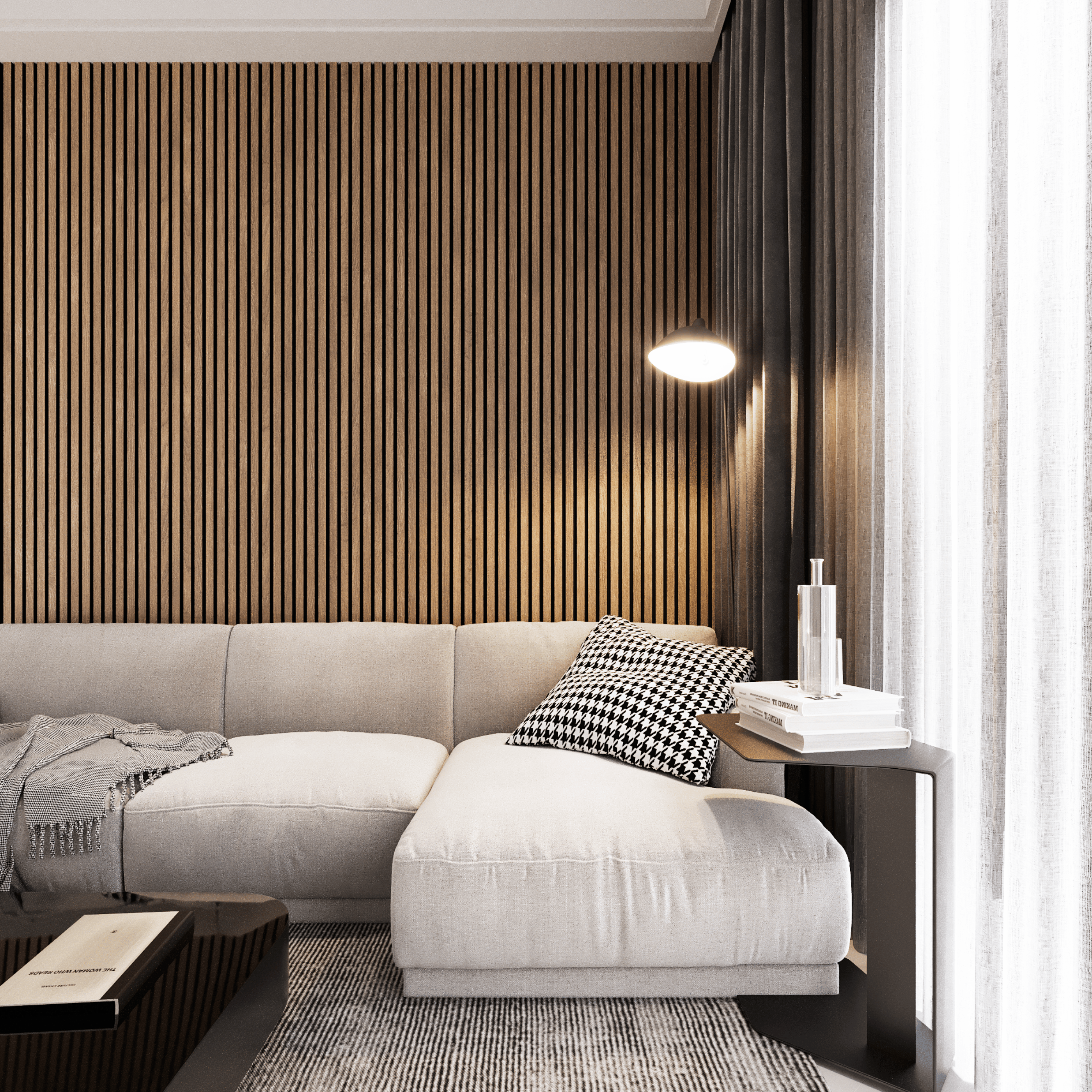 Akustikpaneele 280 cm – Standard – Walnuss