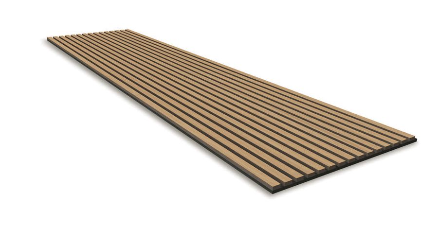 Akustikpaneele 240cm · Holzfurnier · Teak MDF